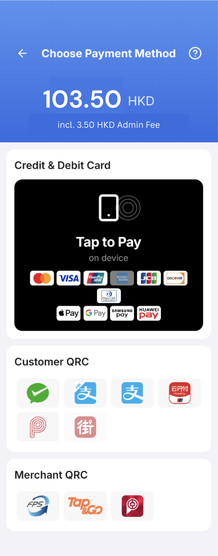 02: Customer taps to pay